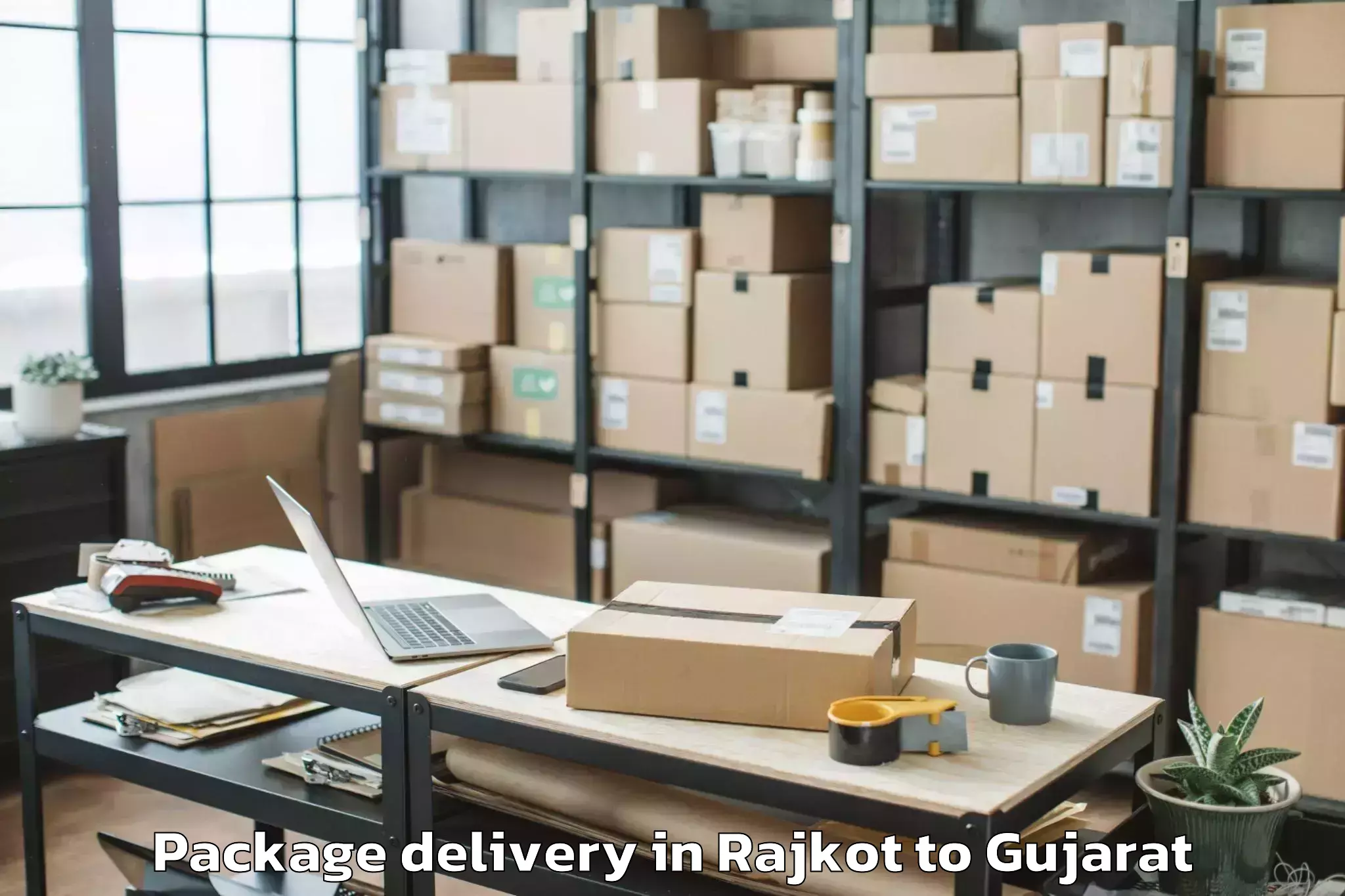 Easy Rajkot to Itm Vocational University Wagh Package Delivery Booking